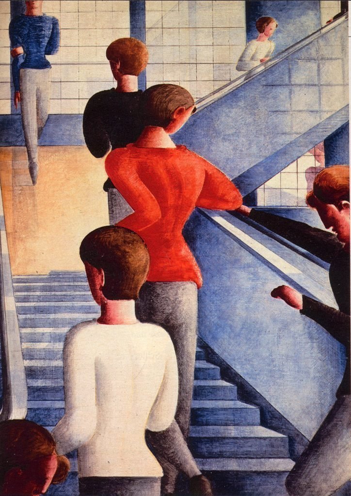 Oskar_Schlemmer_-_Bauhaustreppe_1932 - Söylenti Dergi