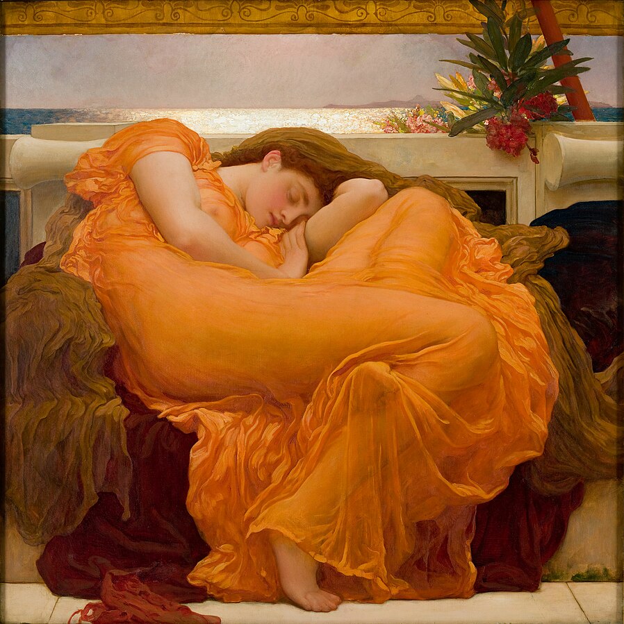 Frederic Leighton'dan Ustalara Saygı Eseri: Flaming June 8