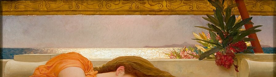 Frederic Leighton'dan Ustalara Saygı Eseri: Flaming June 9