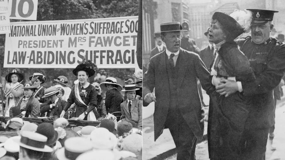 VII. Edward II: Britanya'da Edward Dönemi 25 Suffragetteler ve Suffragistler, bbc.com