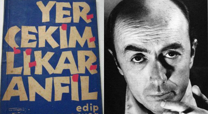 Yerçekimli Karanfil şiir kitabı ve Edip Cansever görseli