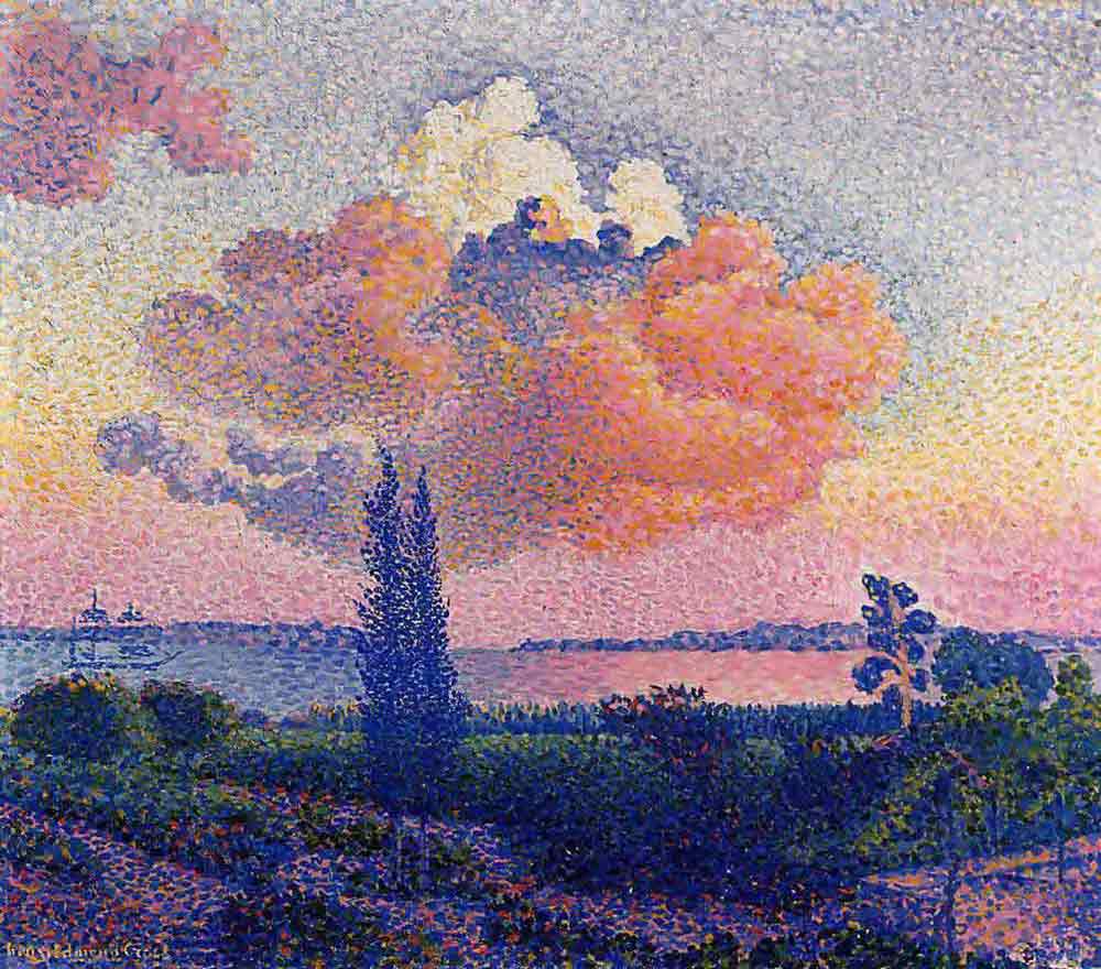 henri-edmond-cross-pembe-bulut-tablosu - Söylenti Dergi Henri Edmond Cross Pembe Bulut tablosu Kaynak istanbulsanatevicom