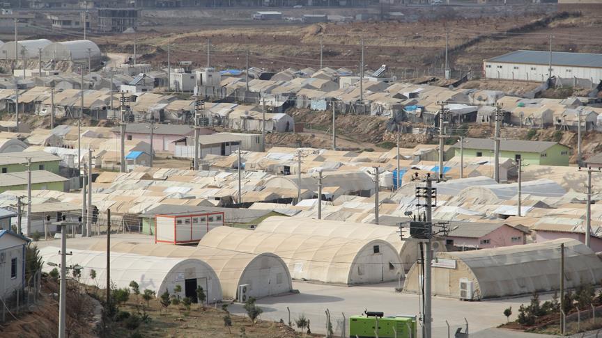Mardin’de bulunan bir göçmen kampı