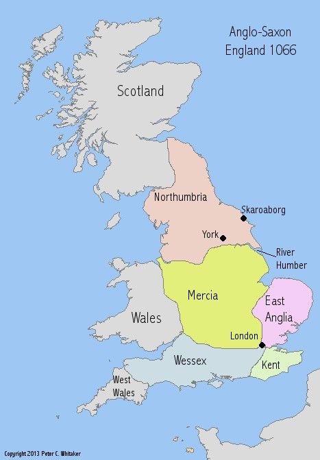 A map I drew to illsutrate the make-up of Anglo-Saxon England in 1066 and the key areas where the opening book The War Wolf takes place in Northumbria_ - Söylenti Dergi