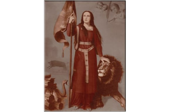 Azize Tekla: Birinci Yüzyıldan Gelen Bir Şifacı 9 Azize Tekla aslanların ve vahşi hayvanların ortasında resmedilmiştir