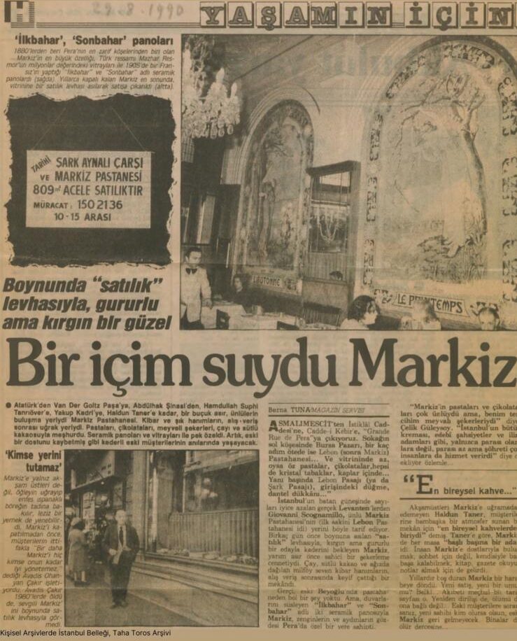 Beyoğlu: Markiz Pastanesi’nde Buluşan Kalemler ve Edebiyatçıların İzleri 25