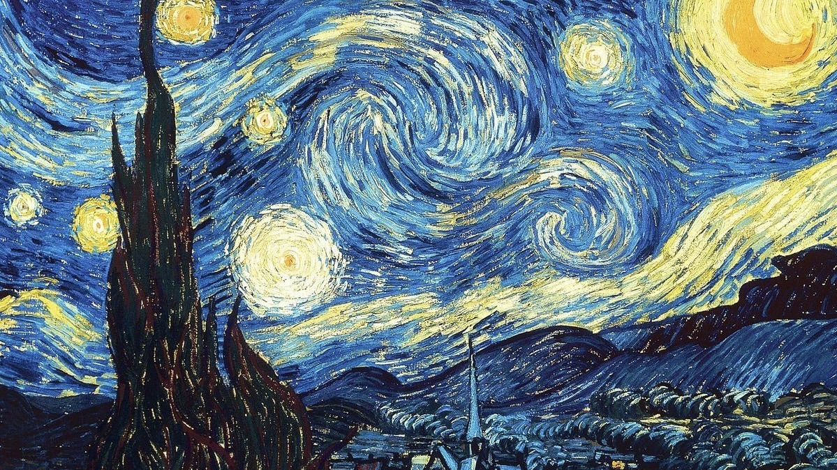 'Sanat İçin Zaman Yok' Dediğimiz Ders: Yetenekli Olmak Şart mı? 6 Vincent van Gogh, Yıldızlı Gece. pinterest.com