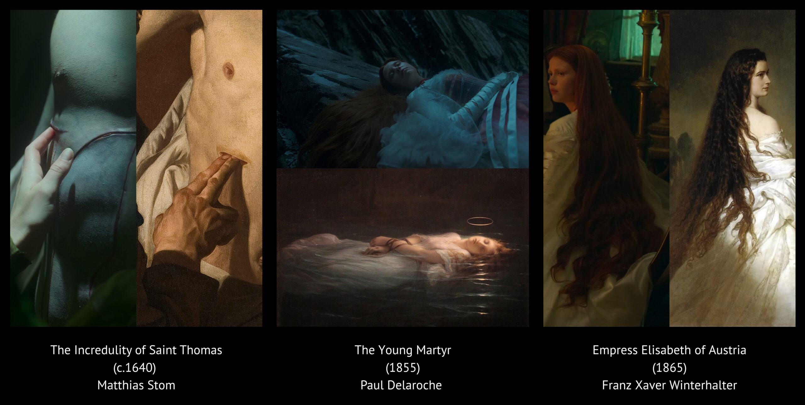 Frankenstein (2025) Film İncelemesi: Gotik Mitin En İnsan Hali 11 Görsel, filmde kullanılan bazı sahnelerin hangi sanat eserlerini referans aldığını göstermek için hazırlanmıştır.